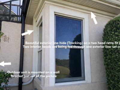 Exterior HVAC line hvac